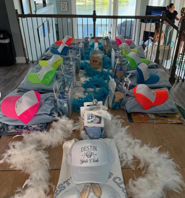 Personalized Bachelorette Trucker Hats β 24 Colors & Custom Wording | Shell Design Last Toast on Coast Theme