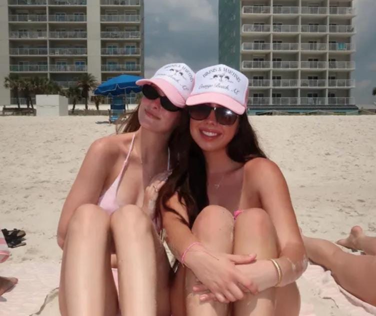 Personalized Bachelorette Trucker Hats – 24 Colors & Custom Wording | Shell Design Last Toast on Coast Theme