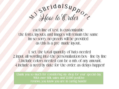 Personalized Bachelorette Trucker Hats – 24 Colors & Custom Wording | Shell Design Last Toast on Coast Theme