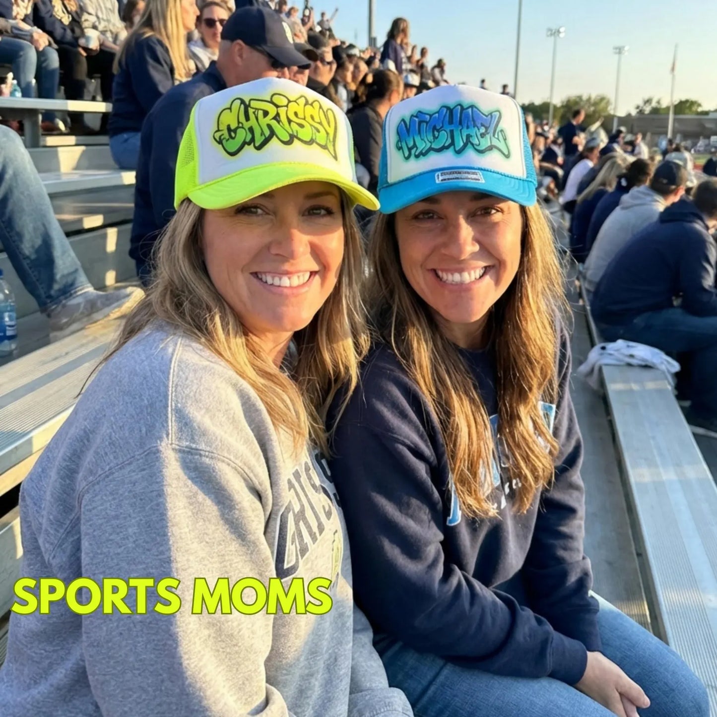 Custom Airbrush Party Hats, Personalized Name Hats for Kids, Airbrush Style, Birthday Party Favors, Bday Party Sports Team Soccer Hats